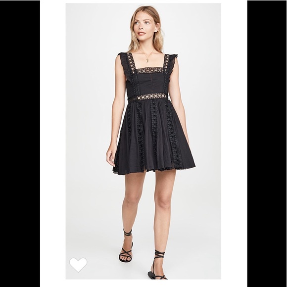 - NWT Free People Verona Dress Black - Picture 4 of 16